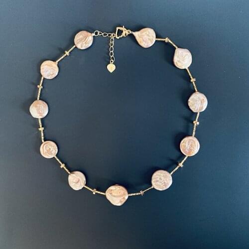 2021 Fashion Fine Natural Freshwater Baroque Pearls Necklace Irregular Shape Women Party Wedding Jewery Gift Chokers Necklace