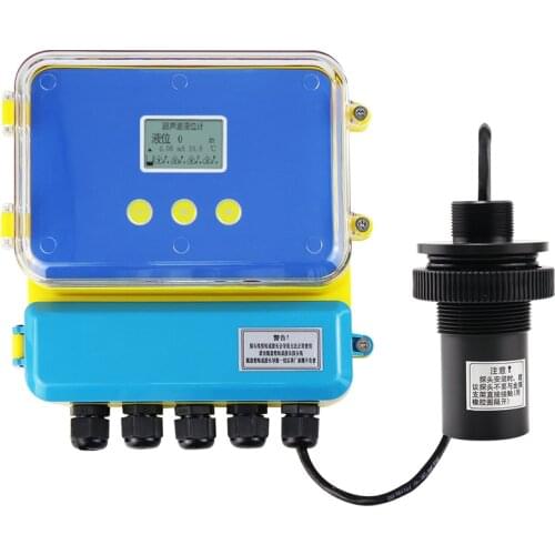 4 to 20mA RS485 Dual Outputs Ultrasound Water Level Meter 15 Meter Range With LCD Display 24 VDC Power Ultrasonic Sensor