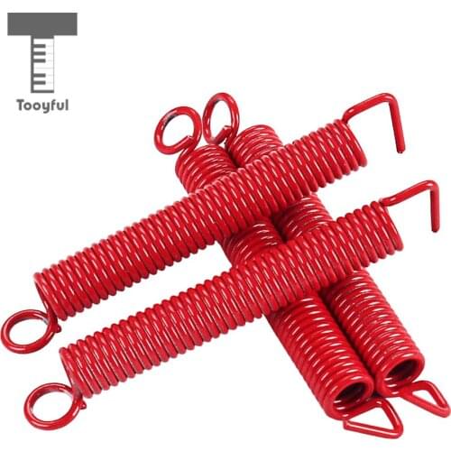 4 Pcs Electric Guitar Tremolo Bridge Springs for Bridge Guitar Replacement Parts -Red
