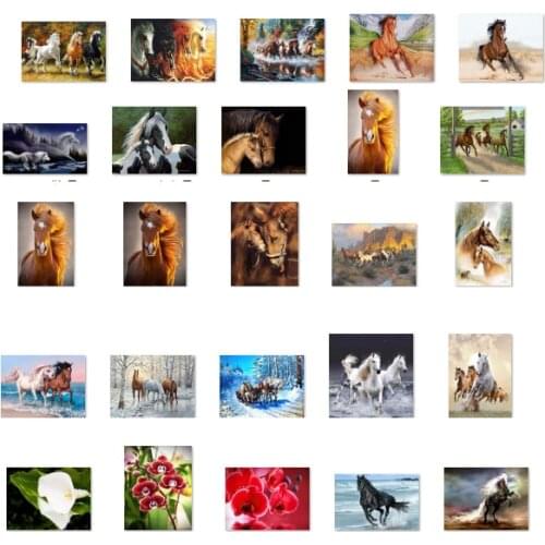 A4859 Wolf Horse cross stitch kit people 18ct 14ct 11ct count print canvas stitches embroidery DIY handmade needlework