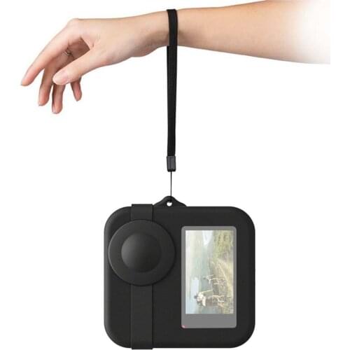 Go Pro Accessories Silicone Case For GoPro MAX Lens Caps Protective Case Cover Body Soft Rubber Frame for Go Pro Max Camera