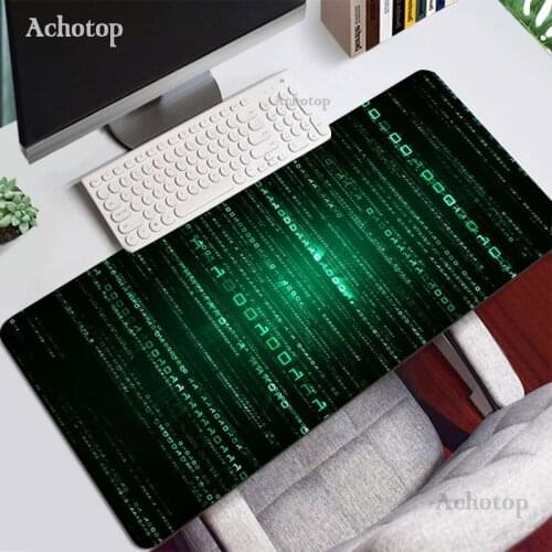 Hot pad Matrix Binary Code Mouse pad Gaming Accessorie Speed Keyboard Desk Mat Desktop Gamer Keyboard Computer Hobbyist Mousepad