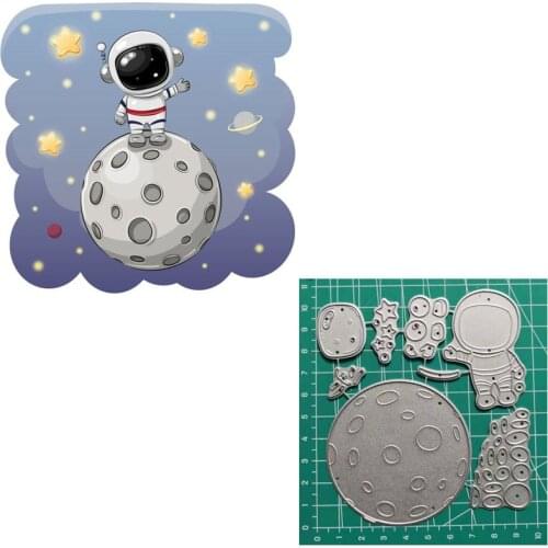 Baby Astronaut Cutting Dies Embossing Photo Album Embossing Paper Cards Making Dies Scrapbooking Nouveau 2019