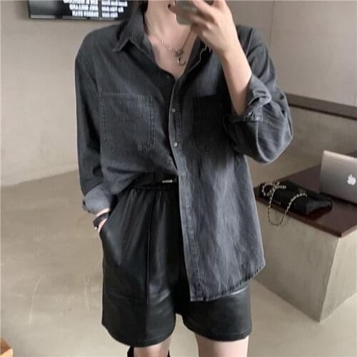 Женские джинсовые рубашки EAEOVNI China At AliExpress