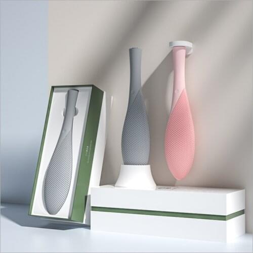 Electric Silicone Bath Brush ultrasonic vibration massage Shower Brush wireless charging Waterproof silicone body scrubber