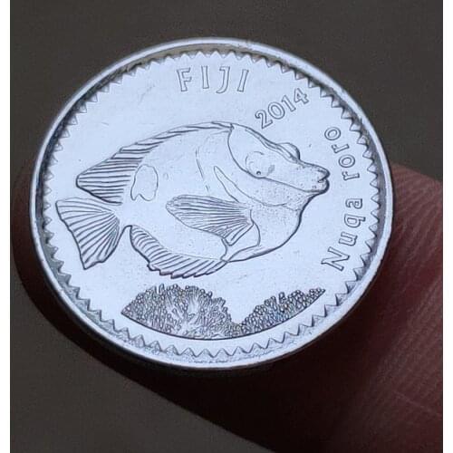 Fiji 5 cent 19.5mm Commonwealth Coins Old Original Coin Collectible Edition 100% Real Random Year