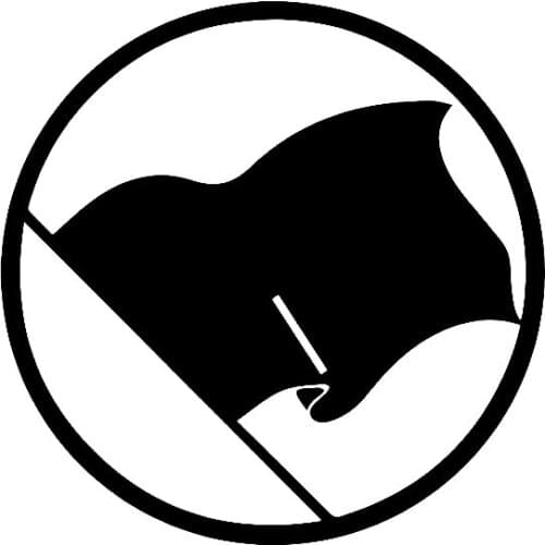 Hot Sell Anarchy Flag Cartoon Graffiti Car Accessories Car-Sticker Decals for Window Rear Decoration KK 16*16cm