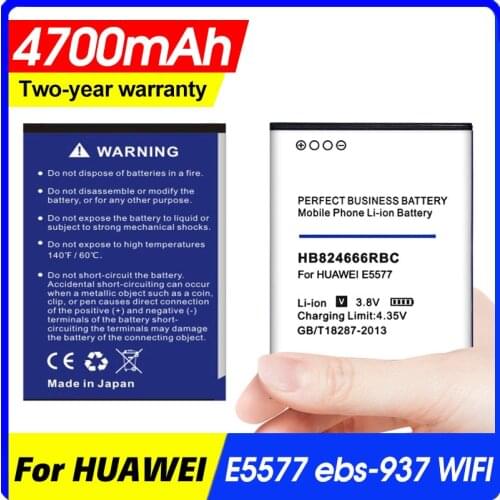 HB824666RBC Replacement Phone Battery For Huawei E5577 Battery 4700mAh Capacity