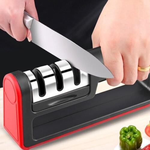 Kitchen Stainless Steel Knife Quick Sharpener Kitchen Gadget Sharpener Multi-functional Diamond Vegetable Cutting Sharpening