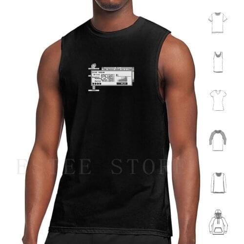 St Disk Error Tank Tops Vest Sleeveless St Floppy Disk Glitch Crash Error Cherry Bombs Computer Vintage Why God Why