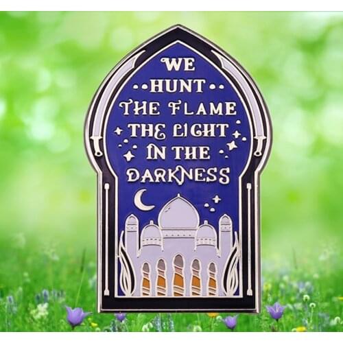 We Hunt the Flame Zafira and Nasir epic adventure Enamel Pin brooch People lived because she killed People died because he lived