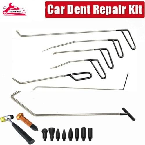 Paintless Dent Repair Kit- Tool Set Includes a Wide Selection of Rods Hooks, Handtools and Accessories