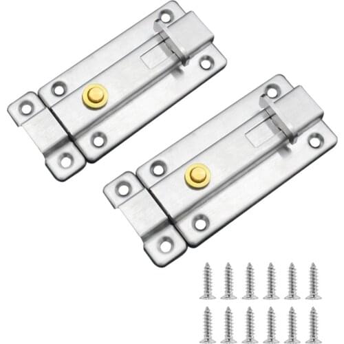 Surface Mounted Slide Bolt Latches Door Bolts Durable Internal Doors For Indoor And Outdoor Stainless Steel