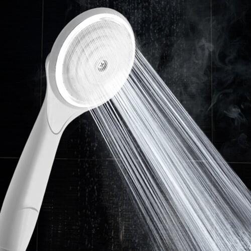 Newest white Rainfall Shower Head white Shower Head Water Saving Filter Spray Nozzle High Pressure Bathroom Accessories Bath Mix