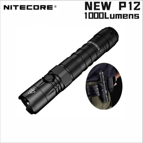 NITECORE NEW P12 Tactical Flashlight 1200Lumen Ultra Light Utilizes a CREE XP-L HD V6 LED With 5000mAH Battery Self-defense