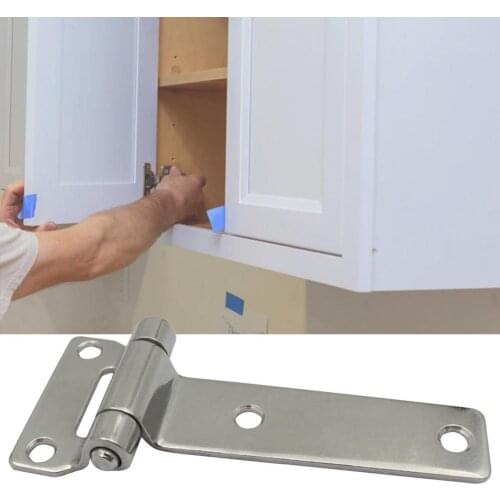 High Polished Solid Forged Stainless steel T Type Container Hinges for wooden cases Door Hinge marine boat accessories