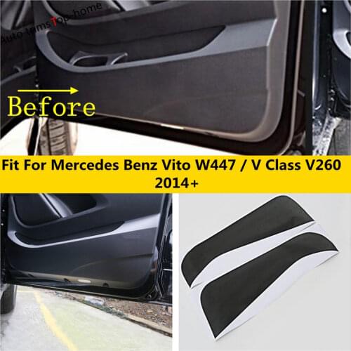Car Door Anti Kick Pad Side Edge Film Protector Cover Trim Accessories Interior Kit Fit For Mercedes-Benz Vito W447 2014 - 2021