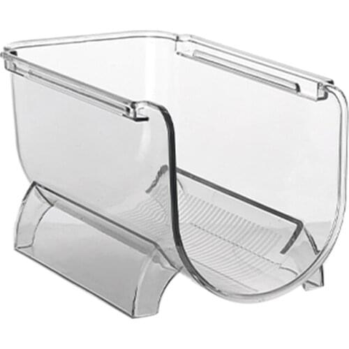 Stackable Wine Bottle Storage Rack Refrigerator Organizer Fridge Clear Plastic Wine Bottle Holder Display Shelf