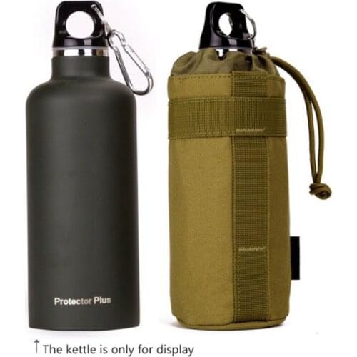 Outdoor Tactical Water Bottle Pouch Canteen Cover Holster Sport Hiking Fishing Travel Package Camping Kettle Bag