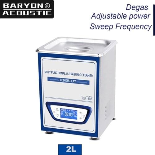 2L Ultrasonic Cleaner 70W Degassing Sweep Frequency Ultrasonic Cleaning Of Jewelry and Glasses Industrial Parts