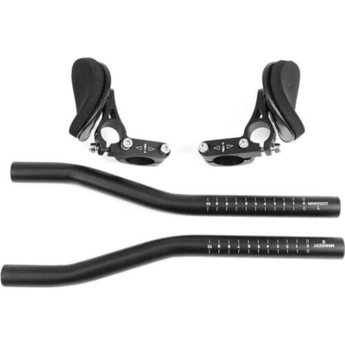 Bicycle Rest TT Handlebar Clip on Aero Bars Handlebar Road Triathlon Cycling Bike Extension Tri Handlebar Rest Bars Aerobar Y2A6