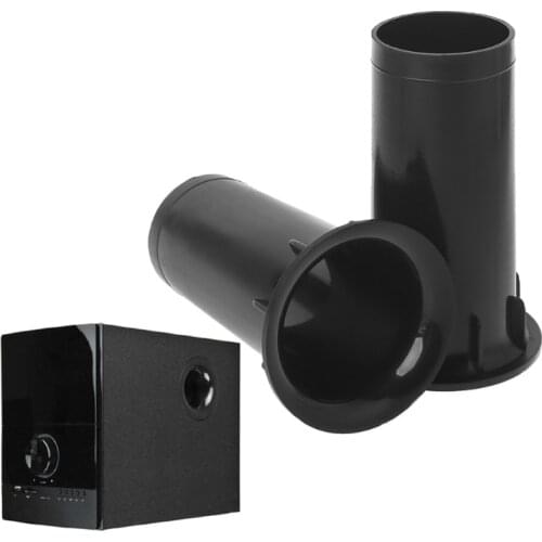 1 Pair Subwoofer Woofer Speakers Ports Connectors Tube Inverter Speaker Vent C7AA