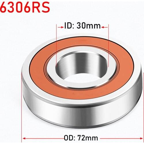 1PC 6306 2RS 30X72X19 MM Deep Groove Special Ball Bearing Repair Kit of Drum Washing Machine Tank Parts Accessories
