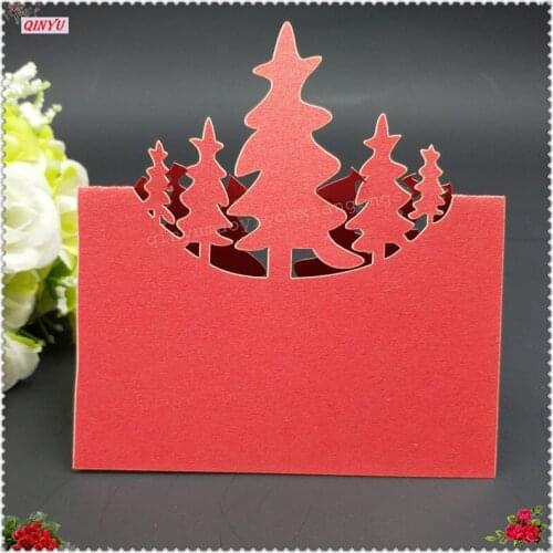 10pcs Laser Cut tree Seat card Vintage Table Number Name Card Place Cards Wedding Party Decoration 6ZSH874