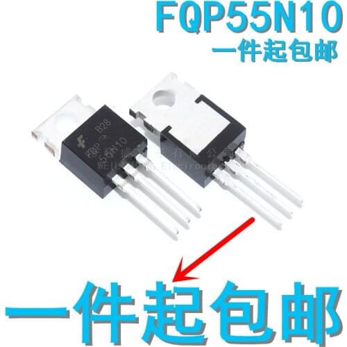 10PCS/LOT Brand New Spot Fqp55n10 55n10 55a/100v TO-220 N Channel Field Effect Transistor