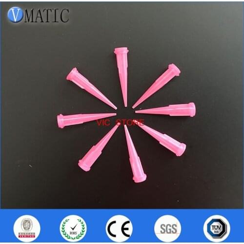 High Quality 100Pcs 20G TT Tapered Tips Dispensing Needles Pink Color Glue Dispenser Nozzle