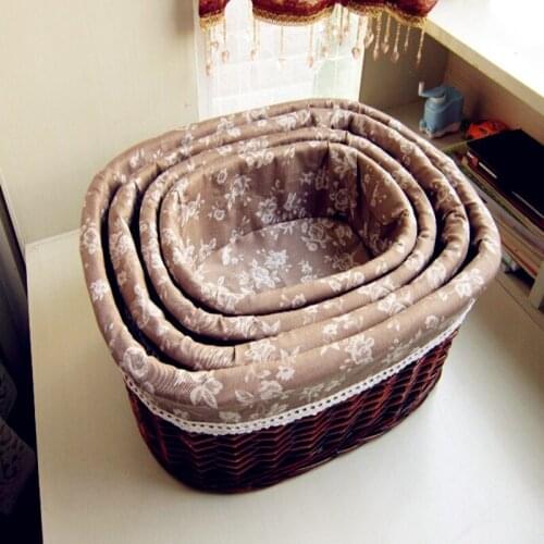 2016 Rural cloth art soiled clothes baskets cane makes up storage baskets A style