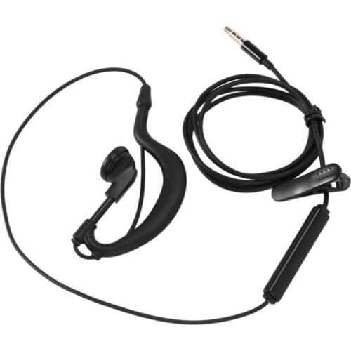 3.5mm Single In-Ear Only Mono Earphone Earbud Headphone w/ Mic For Phone for Samsung