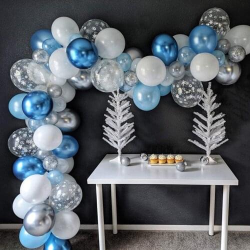 Balloon Garland Arch Kit Latex Air Balloons Pack Christmas New Year Theme Balloon Set Baby Shower Wedding Birthday Party Decor