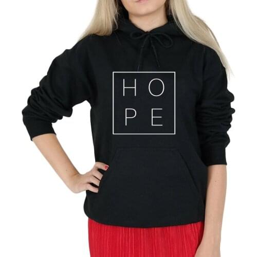 ZBBRDD Hope Letter Cotton Women Christian Sweatshirt Jesus Full Long Sleeve Shirt Fashion Funny Unisex Pullover Drop Shipping