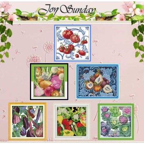 Vegetable Chillies Patterns Counted Cross Stitch 11CT 14CT Cross Stitch Sets Wholesale Cross-stitch Kits Embroidery Needlework