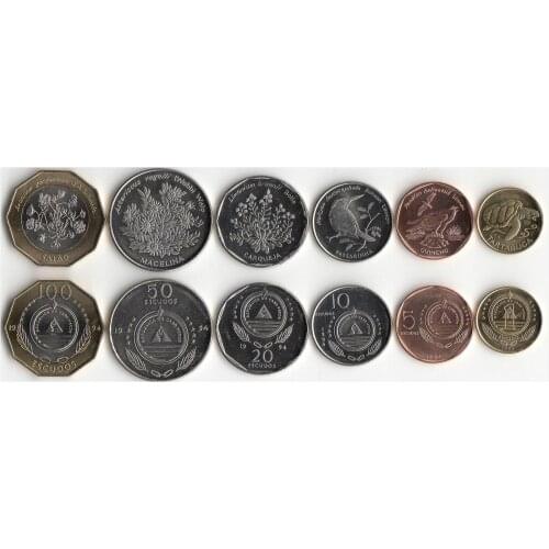 Cape Verde 6 Pieces Set Coins Africa New Original Coin Unc Collectible Edition Real Rare Commemorative