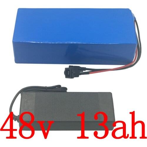 48V battery 48v 13ah electric bike battery 48v 13ah lithium ion battery for 48V 500W 750W 1000W ebike motor with 2A charger