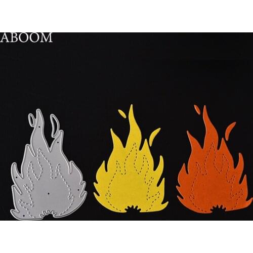 ABOOM Fire Shape Metal Cutting Dies Stencil DIY Scrapbooking Dies Photo Album Die Cut Embossing Folder Paper Card Die Cutting