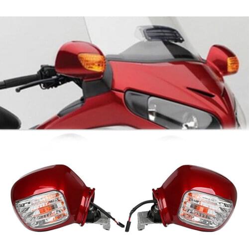 Motorcycle Rear View Mirror With Turn Signal For Honda Goldwing GL1800 2001-2012 2011 2010 Accessories
