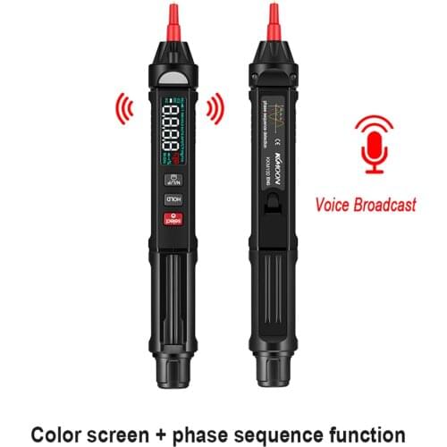KKMoon KKM100-ENG Multimeter Direct Current AC Voltage Resistance Capacitance Diode Temperature Detect Voice Broadcast Function