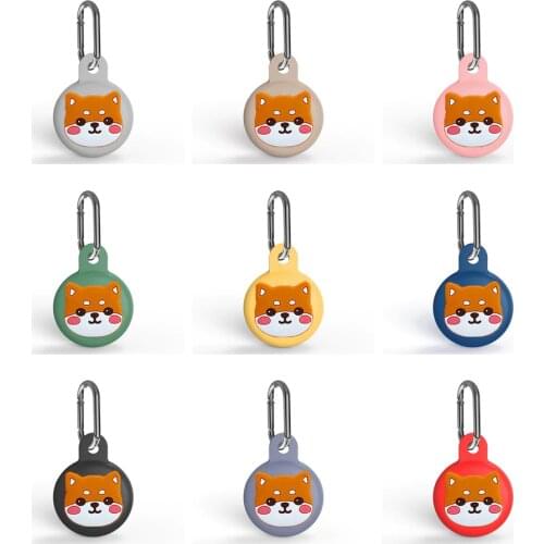 Cartoon Dog Case for AirTags Protective Case Anti-lost Silicone Case for Air Tags Locator Tracker Protection Cover