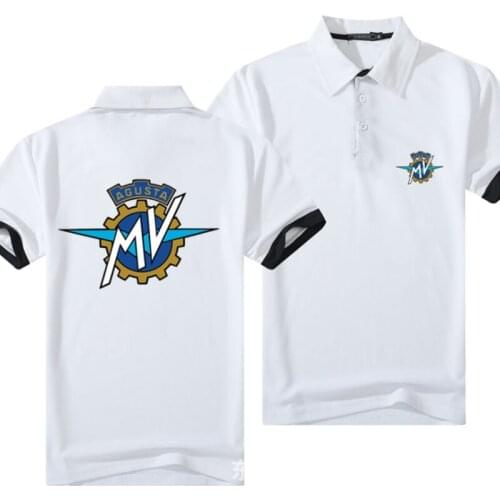 Brand for AGUSTA Polo Shirt Men Cotton Short Sleeve Tee Shirts Mens Casual Summer Breathable Solid Color Polos shirt