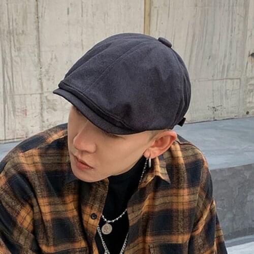 Retro Go With Everything British Casual Cap With Short Brim Duck Tongue, Men And Women Spring Summer Yuppie Street Beret Hat