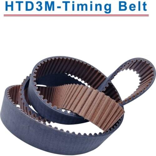 HTD3M Timing Belt with circular teeth 3M-2640/3000/3300/3600/4698 teeth pitch 3mm belt width 10/15 mm