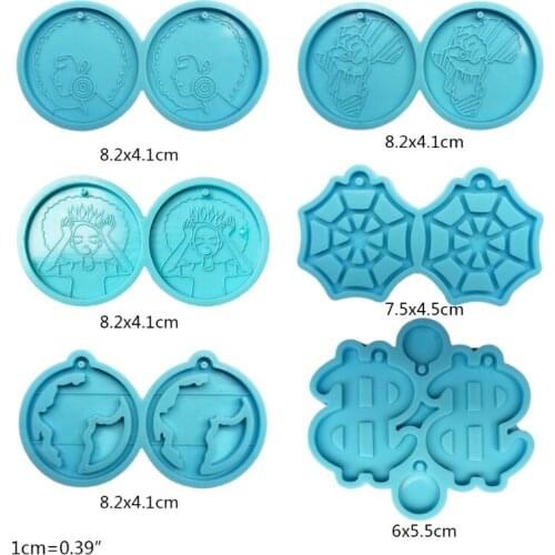 Q39C Earrings Epoxy Resin Mold Ear Drop Dangle Silicone Mould DIY Crafts Jewelry Pendant Mold