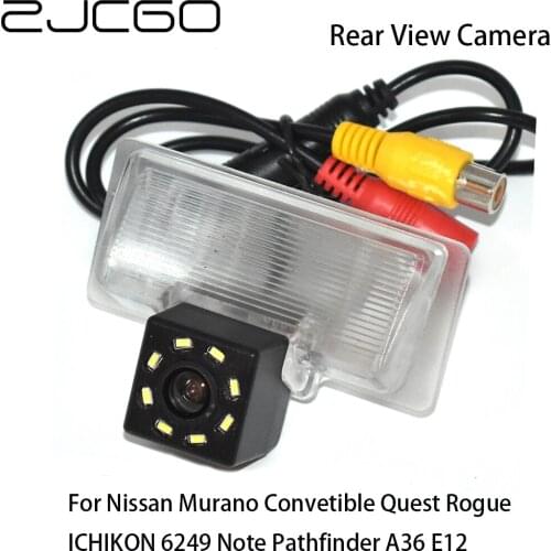 ZJCGO Car Rear View Reverse Back Up Parking Camera for Nissan Murano Convetible Quest Rogue ICHIKON 6249 Note Pathfinder A36 E12