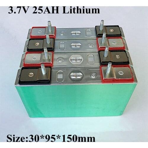 1pc Battery 3.7v 25ah Lithium Ion Battery Can Build Lithium Ion Battery 12v 24v 36v 48v Battery Pack for Panel Solar Ebike