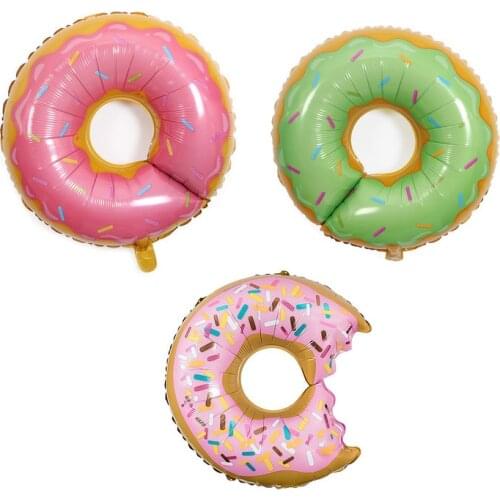 1 pc Party Decorations Supplies Donuts Foil Balloons Girl /Boy Birthday Theme Party Decor Favors Wedding Decoration
