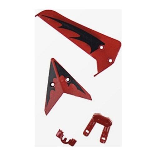 10Sets Tail Decoration Red Syma S107 S107G For R/C Mini Helicopter Rc Spare Parts Accessories