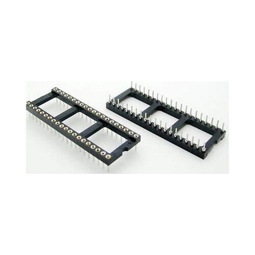 12PCS 40 Pin Round DIP IC Socket Adapter 40Pin Pitch 2.54mm Connector